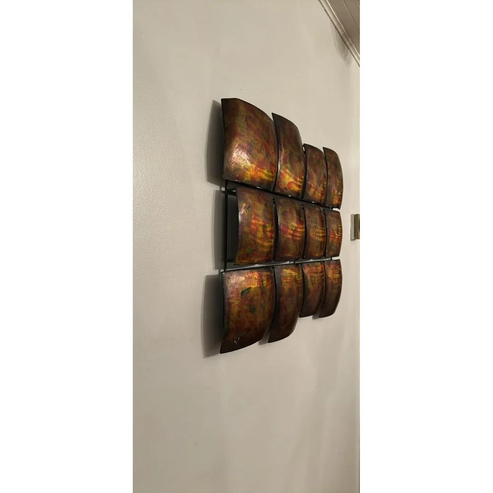 Vintage Pier 1 Metal Wall‎ Art Sculpture Mid Century Modern Curtis Jere Style